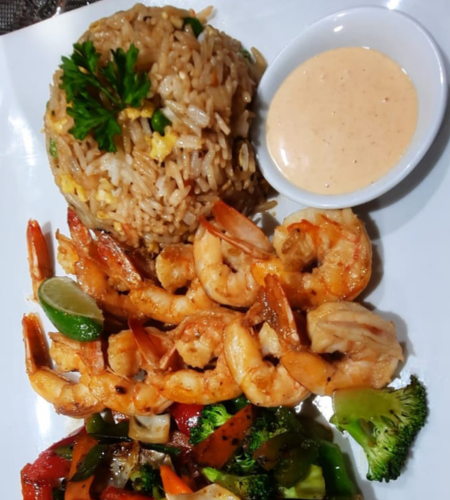 Shrimp tepanyaky